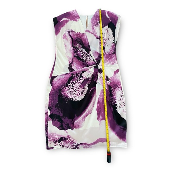 Robert Rodriguez Clematis Print 100% Silk Dress Sz 8 - Picture 9 of 11